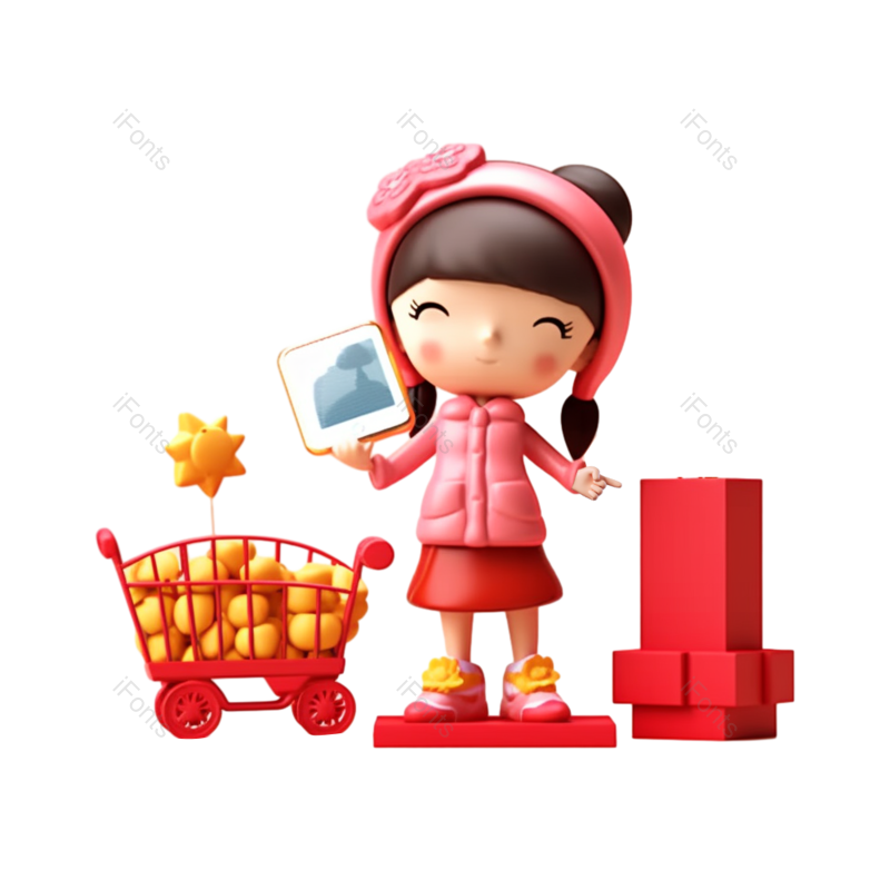 卡通图片,春节元素,儿童PNG,插画免抠素材